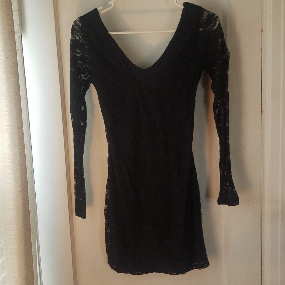 Lace Open Back LBD